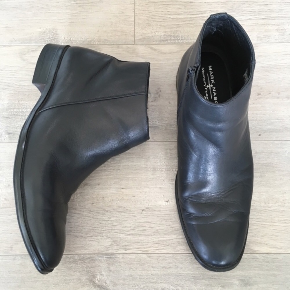 Mark Nason Chelsea Boot Black Leather Sz 10